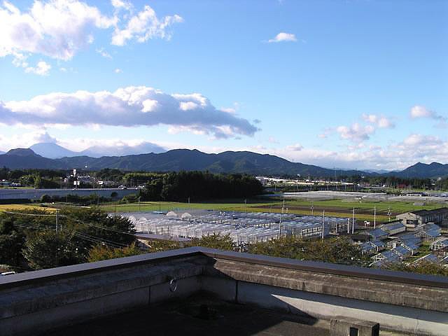 日光連山の眺望のある屋上