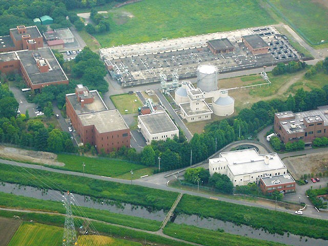 航空写真により撮影した施設全景