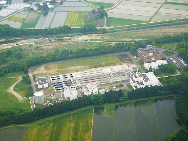 航空写真により撮影した施設全景