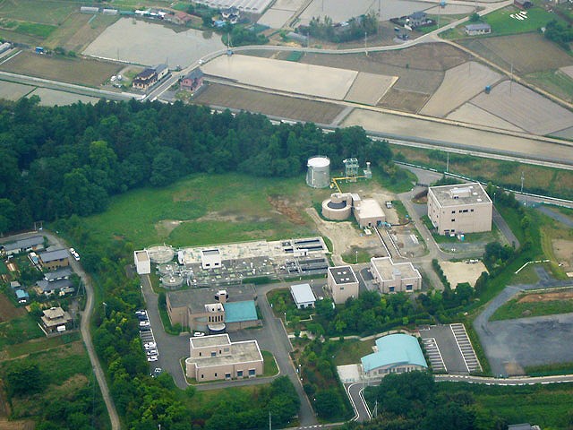 航空写真により撮影した施設全景