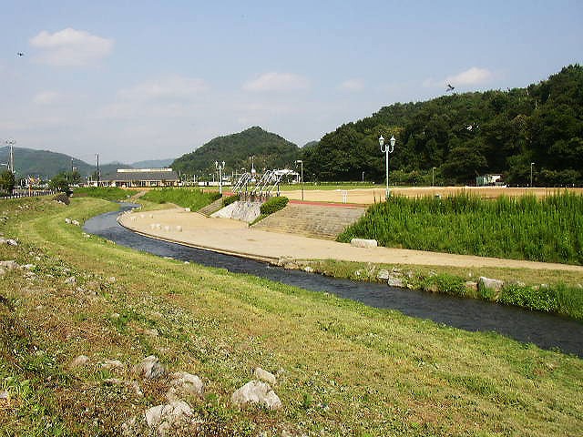 整備された美しい河川公園