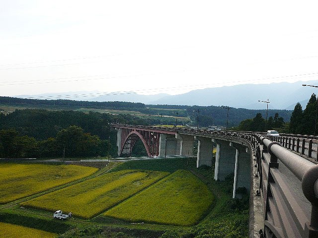 田園風景を一望