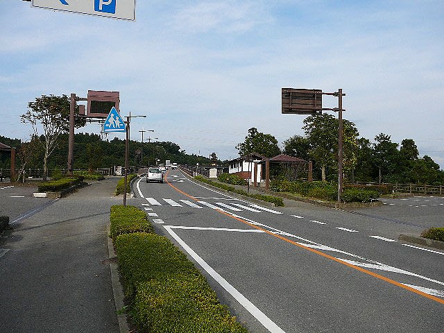 橋左岸にポケットパークあり