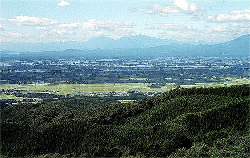 西の方角　日光連山を望む