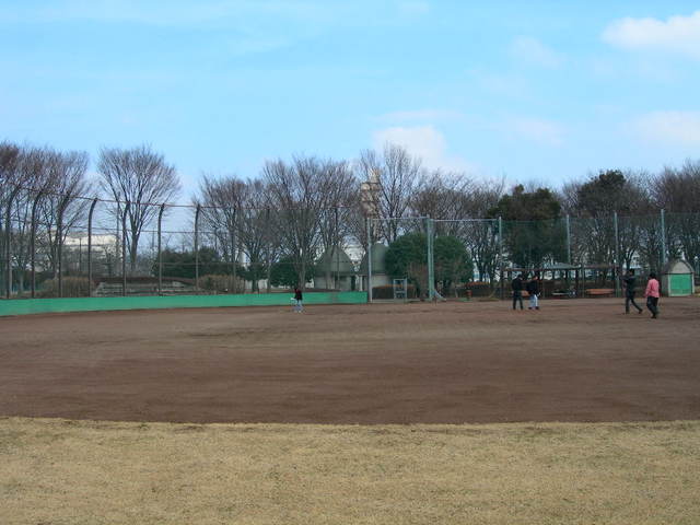 野球場でのロケハン風景１